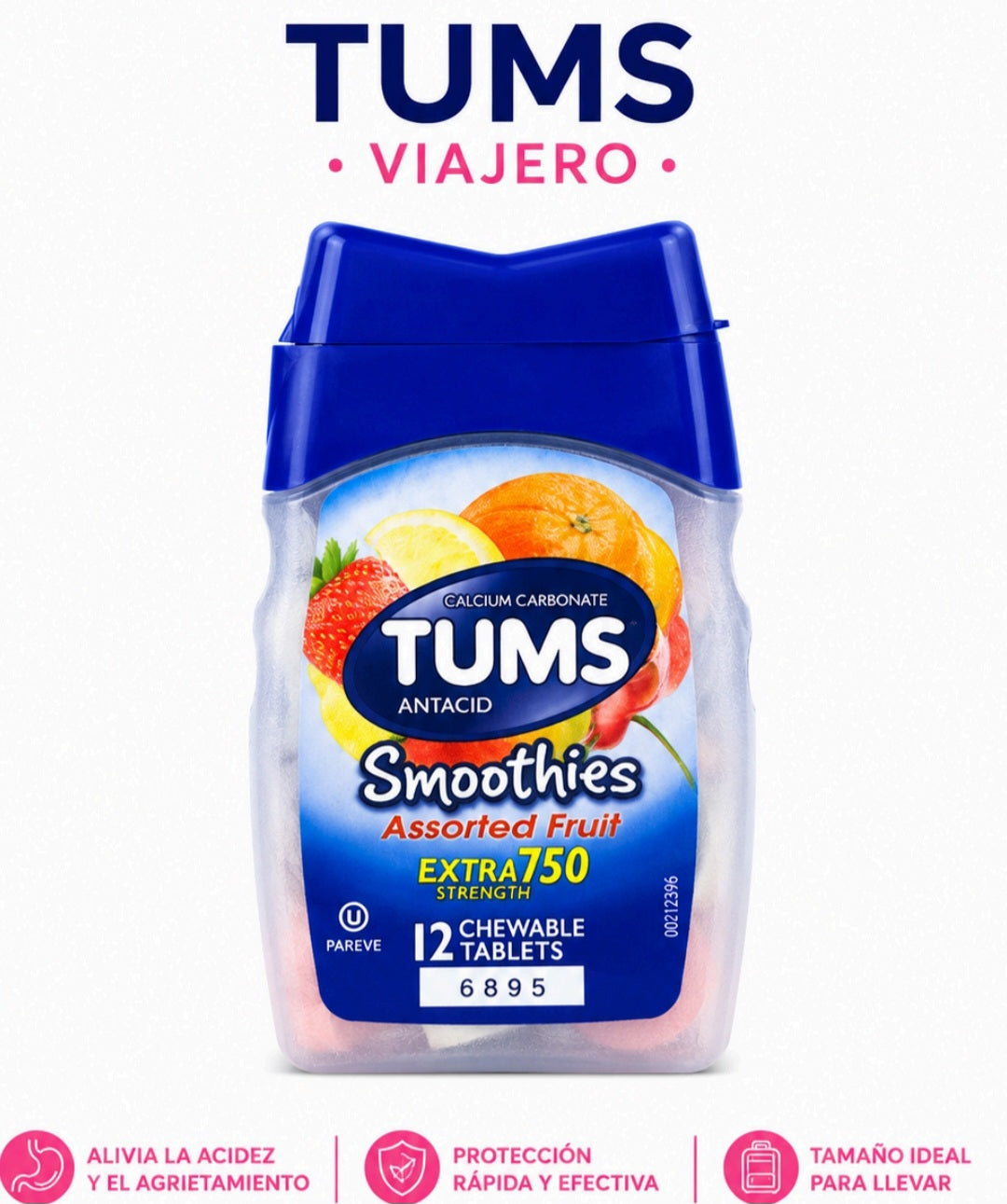 Tumps antiacido viajero