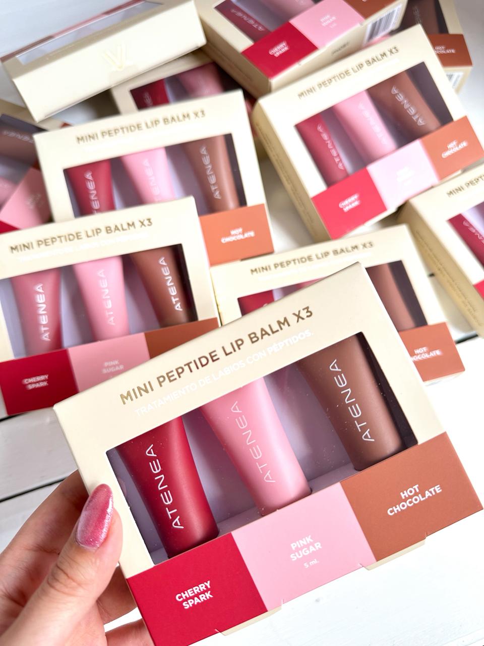 Kit x3 mini lippie balm atenea