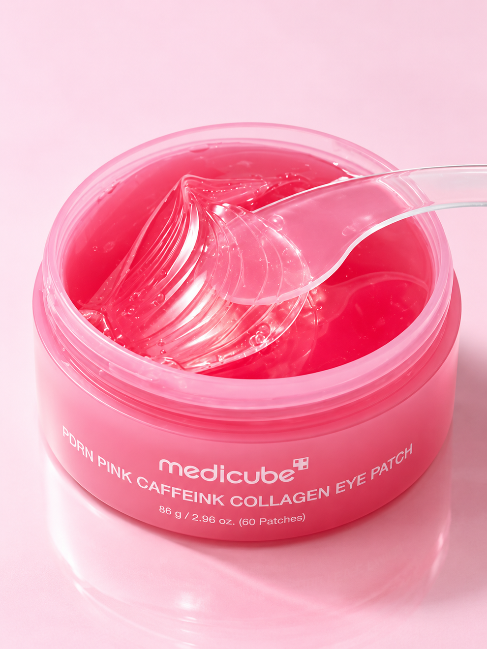 Medicube PDRN Pink Caffeine Collagen Eye Patch — 60 unidades