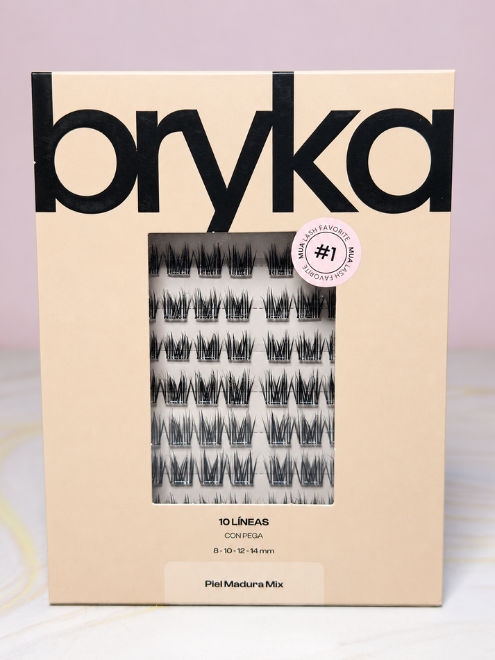 Pestañas piel madura mix bryka