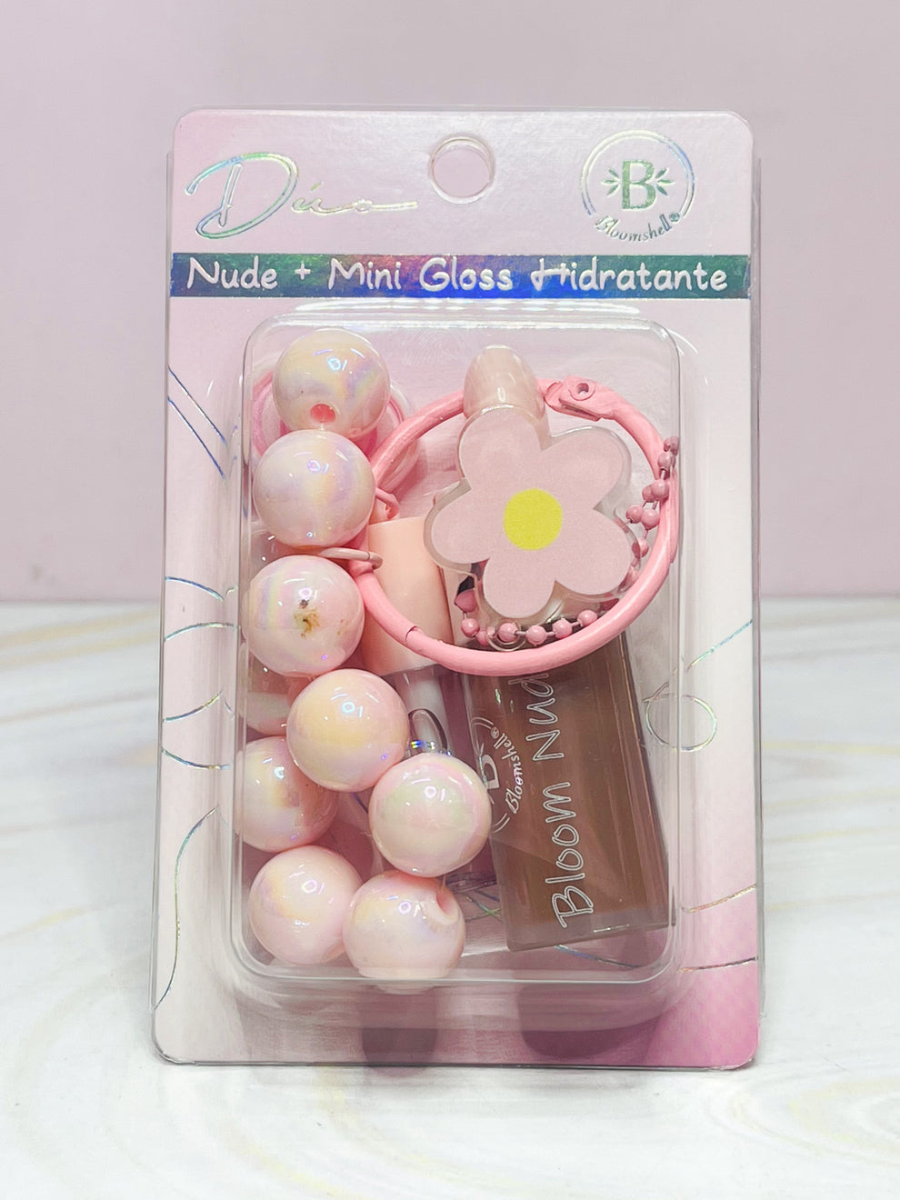 Duo bloomshell nude + mini brillo
