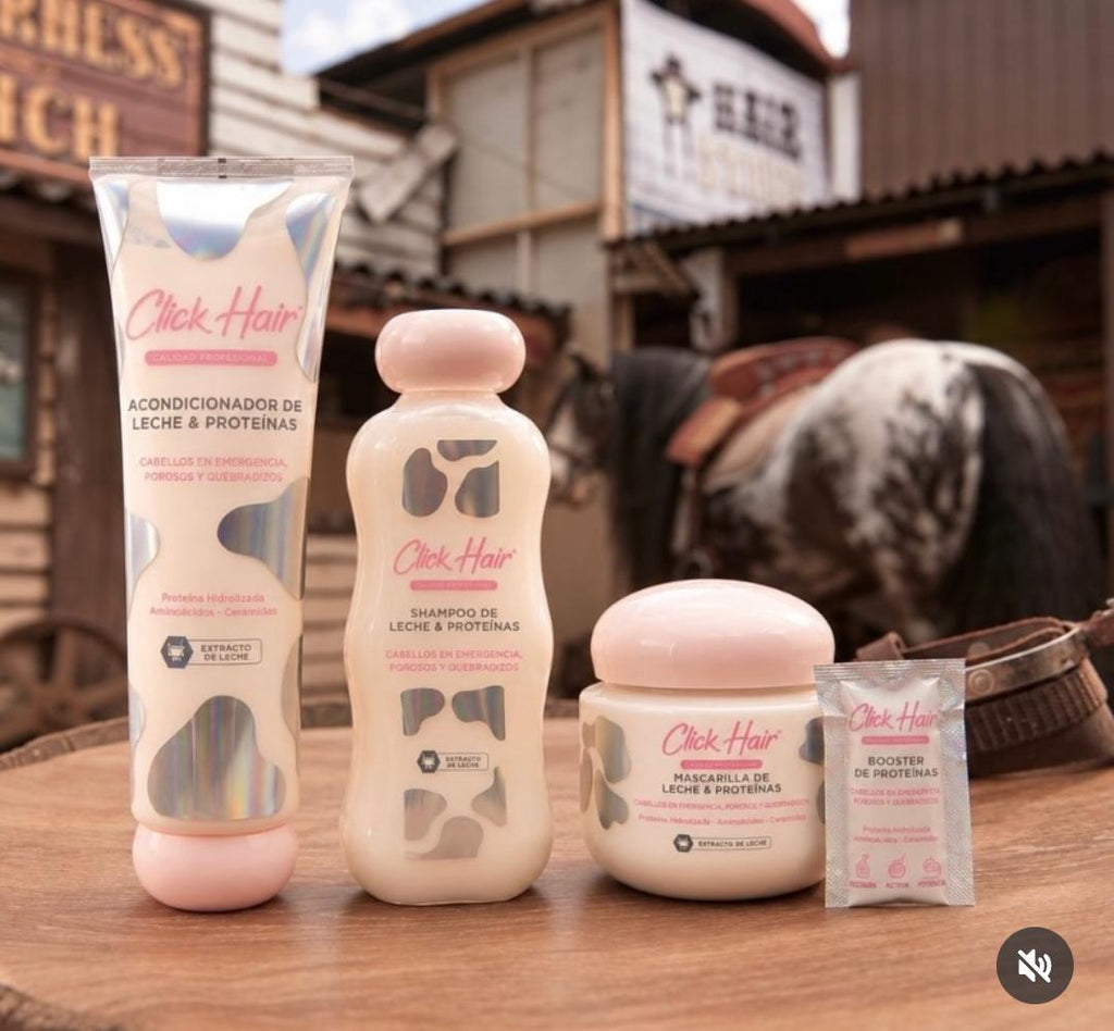 Shampoo de Leche y Proteínas 300ml Click Hair