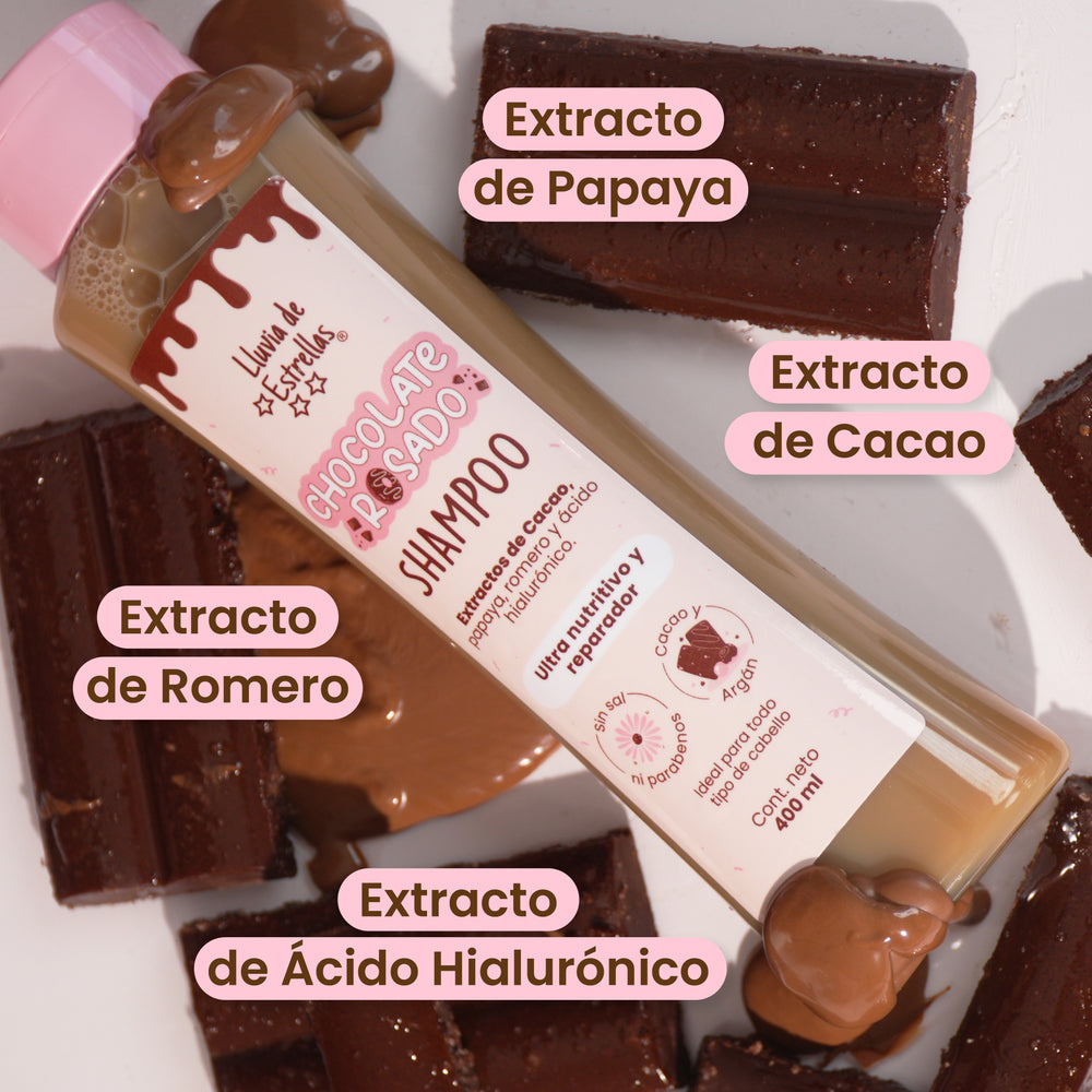Shampo de chocolate lluvia de estrellas