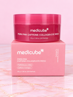 Medicube PDRN Pink Caffeine Collagen Eye Patch — 60 unidades