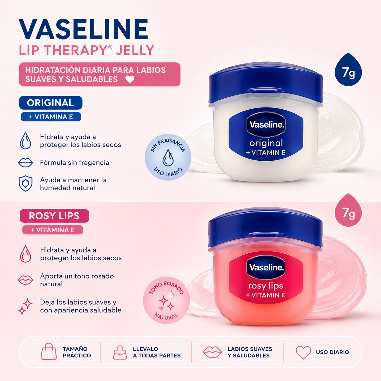 Vaseline Lip Therapy Jelly – Original individual