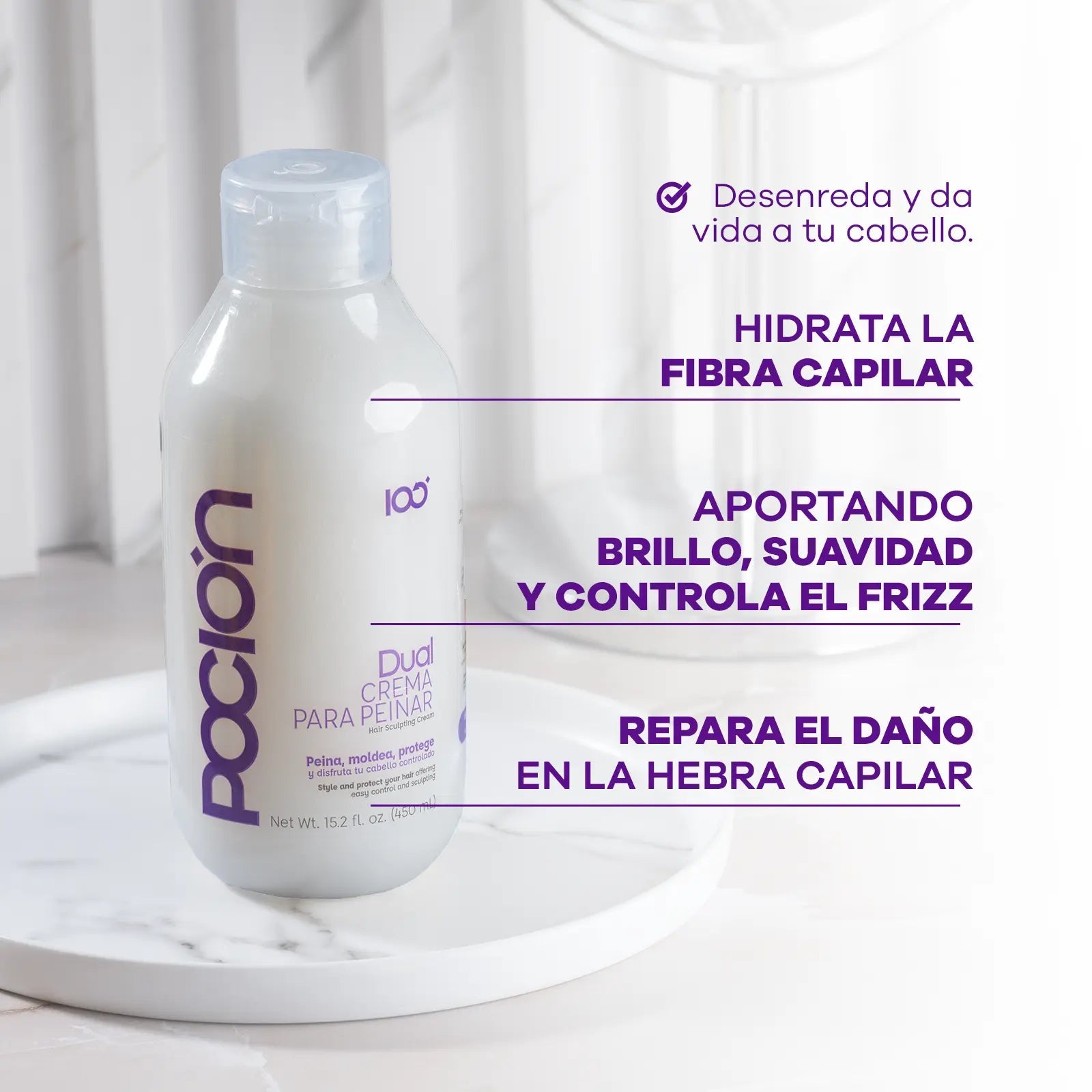 Crema para Peinar de Reparación poción