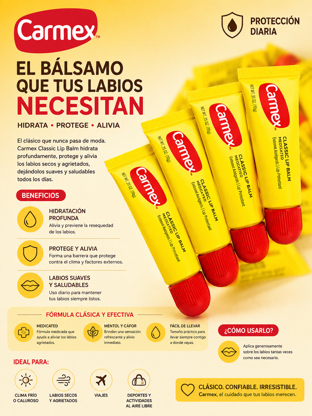 Carmex natural en cojin