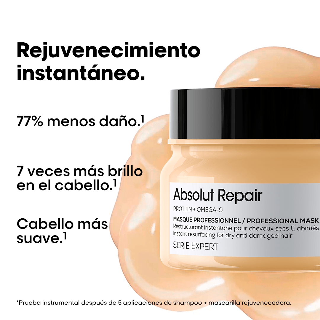 Mascarilla Absolut Repair Reparación Cabello Dañado - Loreal Professionnel 250 ml