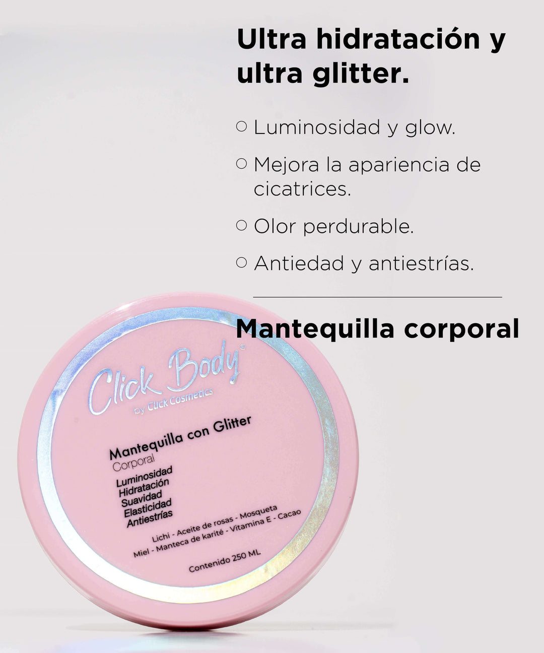 Mantequilla corporal click hair