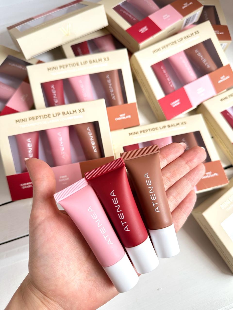 Kit x3 mini lippie balm atenea